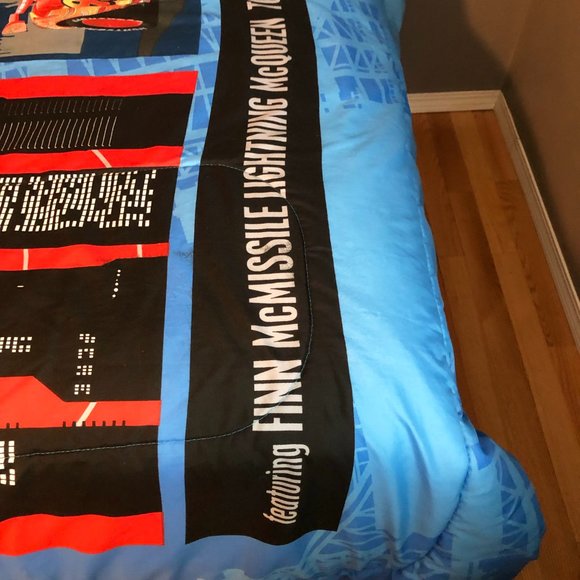 Cars 2 Disney Pixar Curtains, Comforter and Sheet set for Twin size bed. - Picture 12 of 16